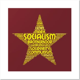 socialism word cloud Posters and Art